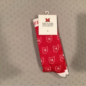 Miami University Mid Calf Crew Socks